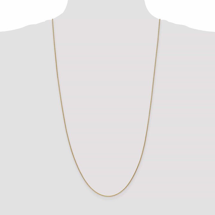 14k Yellow Gold 1.00mm Solid Polish Cable Chain