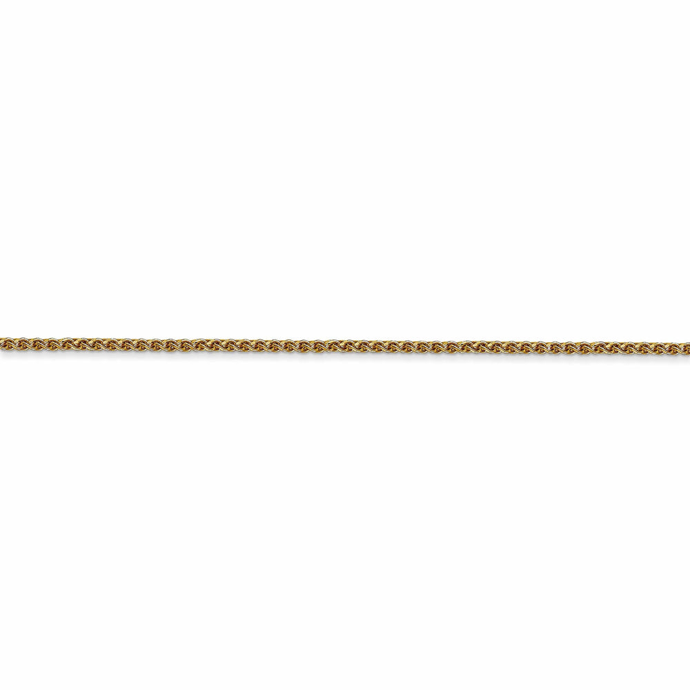14k Yellow Gold 1.20mm Diamond Cut Spiga Chain