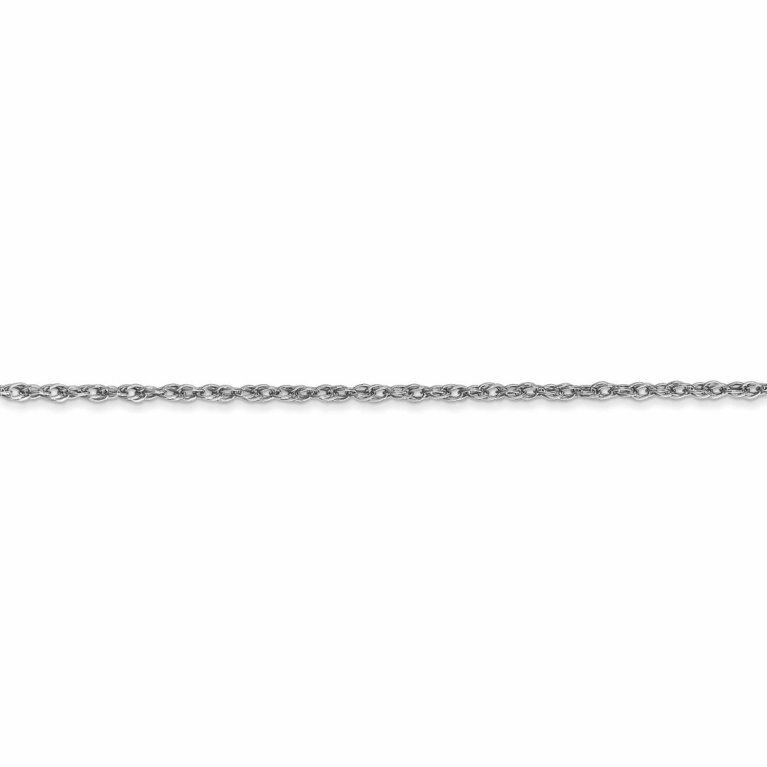 14k White Gold 1.30mm Heavy-Baby Rope Chain