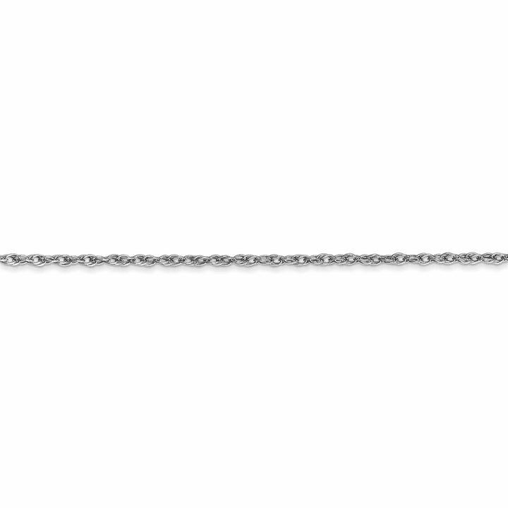 14k White Gold 1.30mm Heavy-Baby Rope Chain
