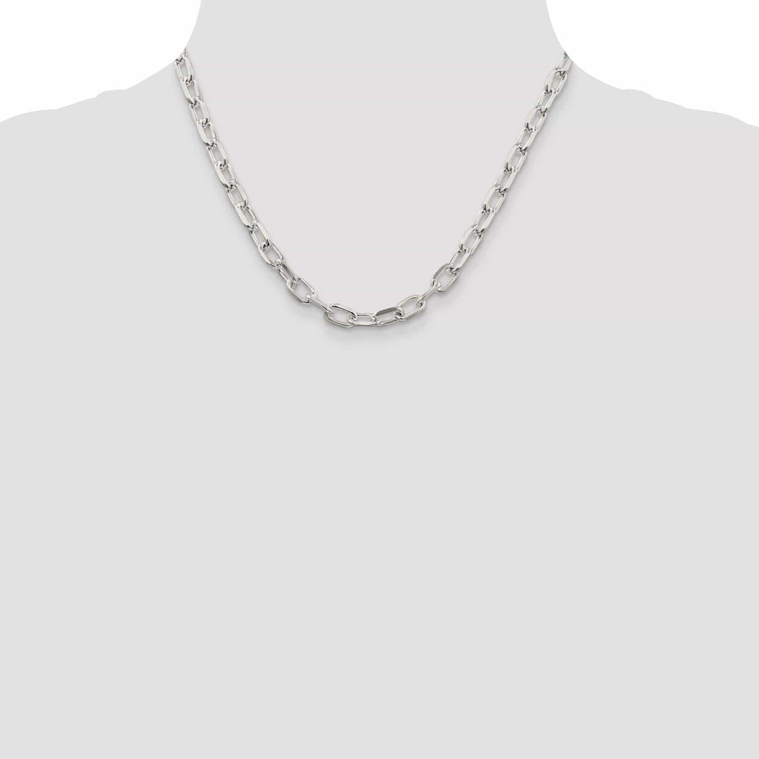 Silver 6.50-mm Fancy D.C Open Link Cable Chain