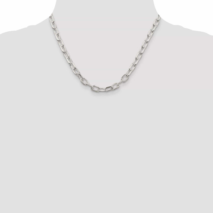 Silver 6.50-mm Fancy D.C Open Link Cable Chain
