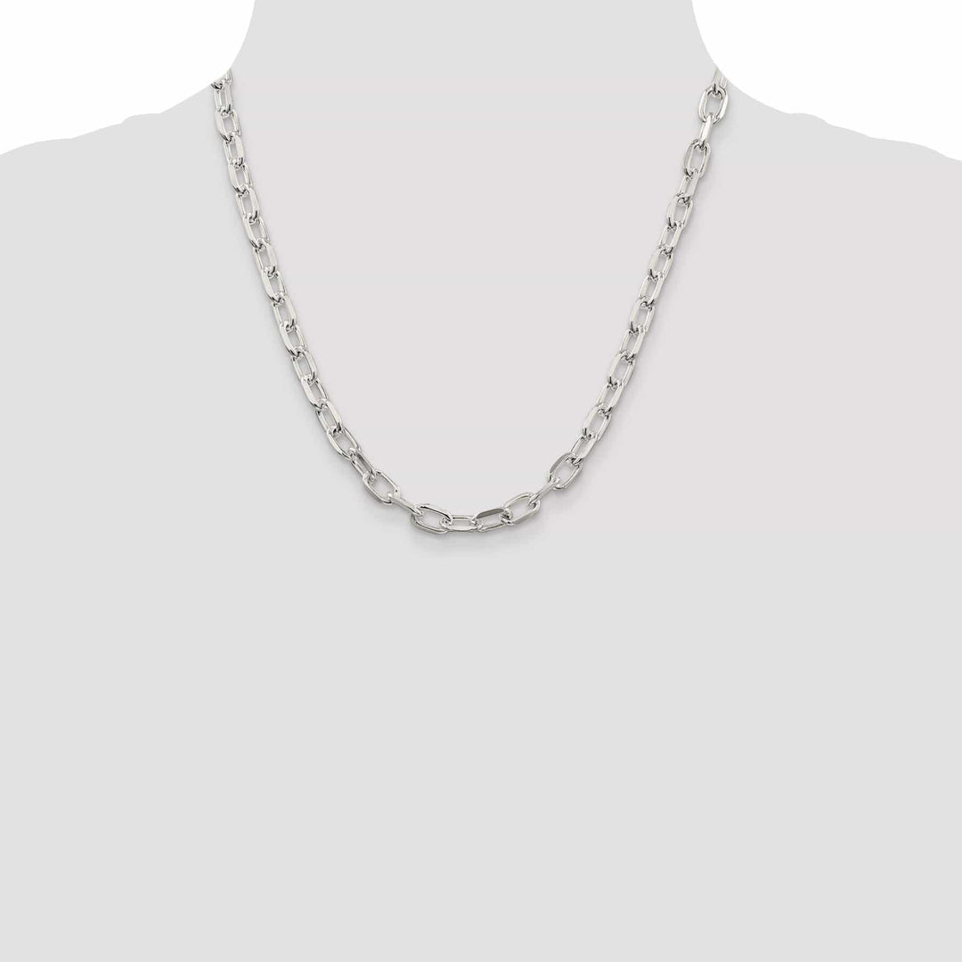 Silver 6.50-mm Fancy D.C Open Link Cable Chain