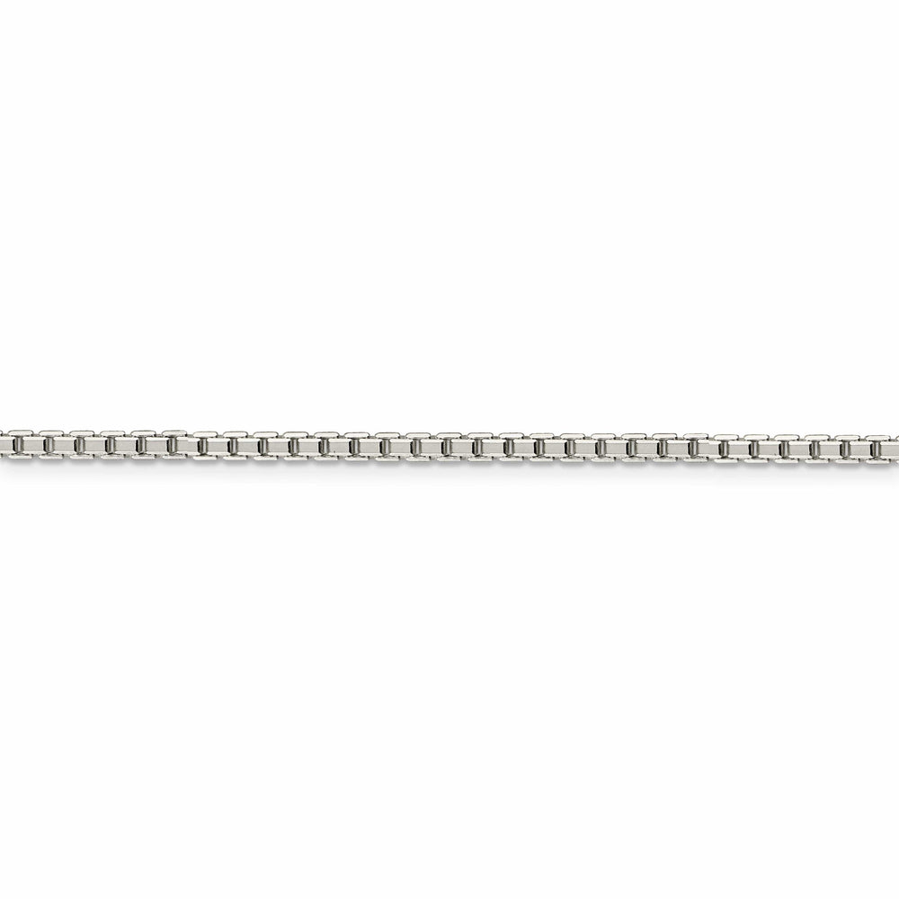 Silver Polish 2.50-mm Octagon Solid Box Chain