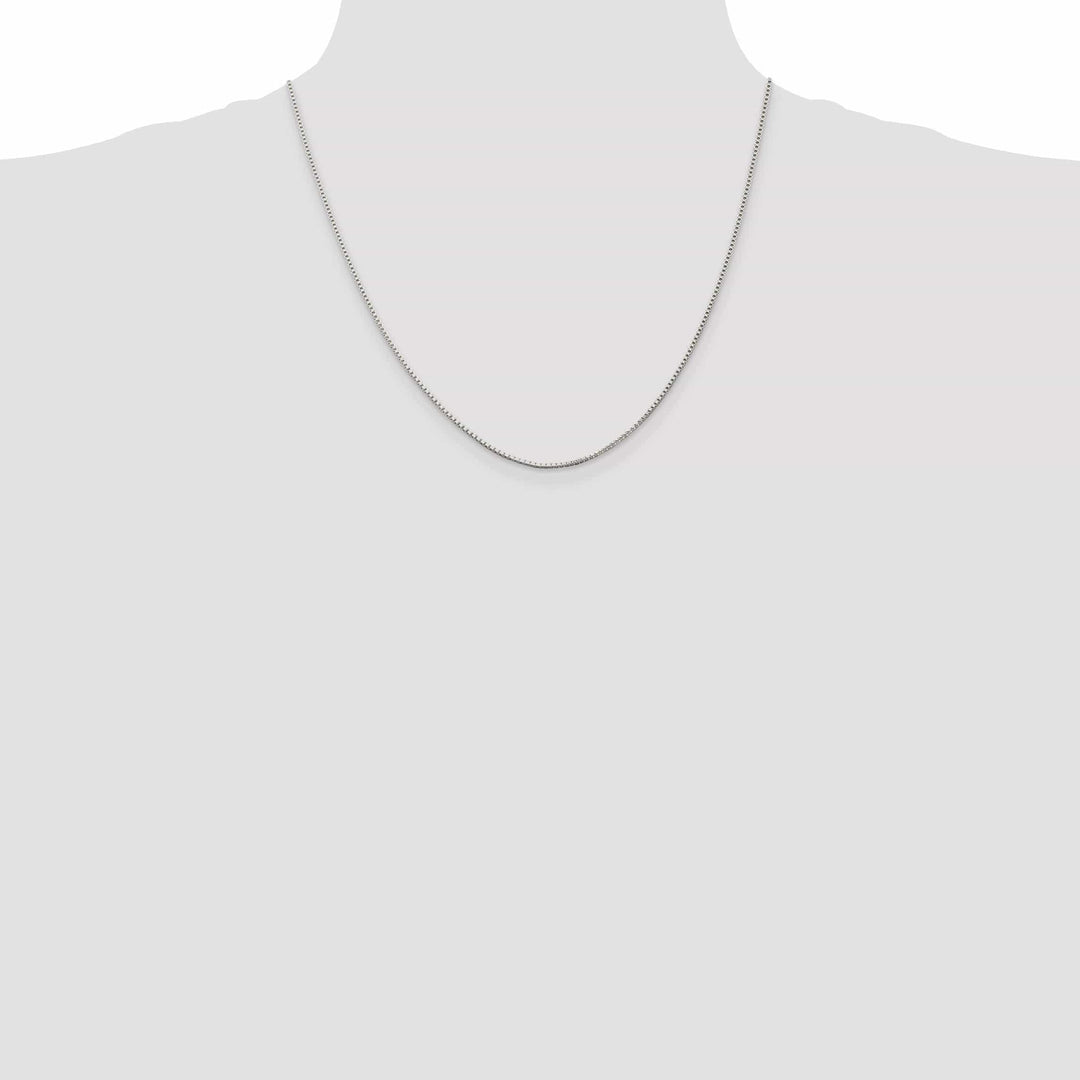 Sterling Silver Polish 1.25-mm Solid Box Chain