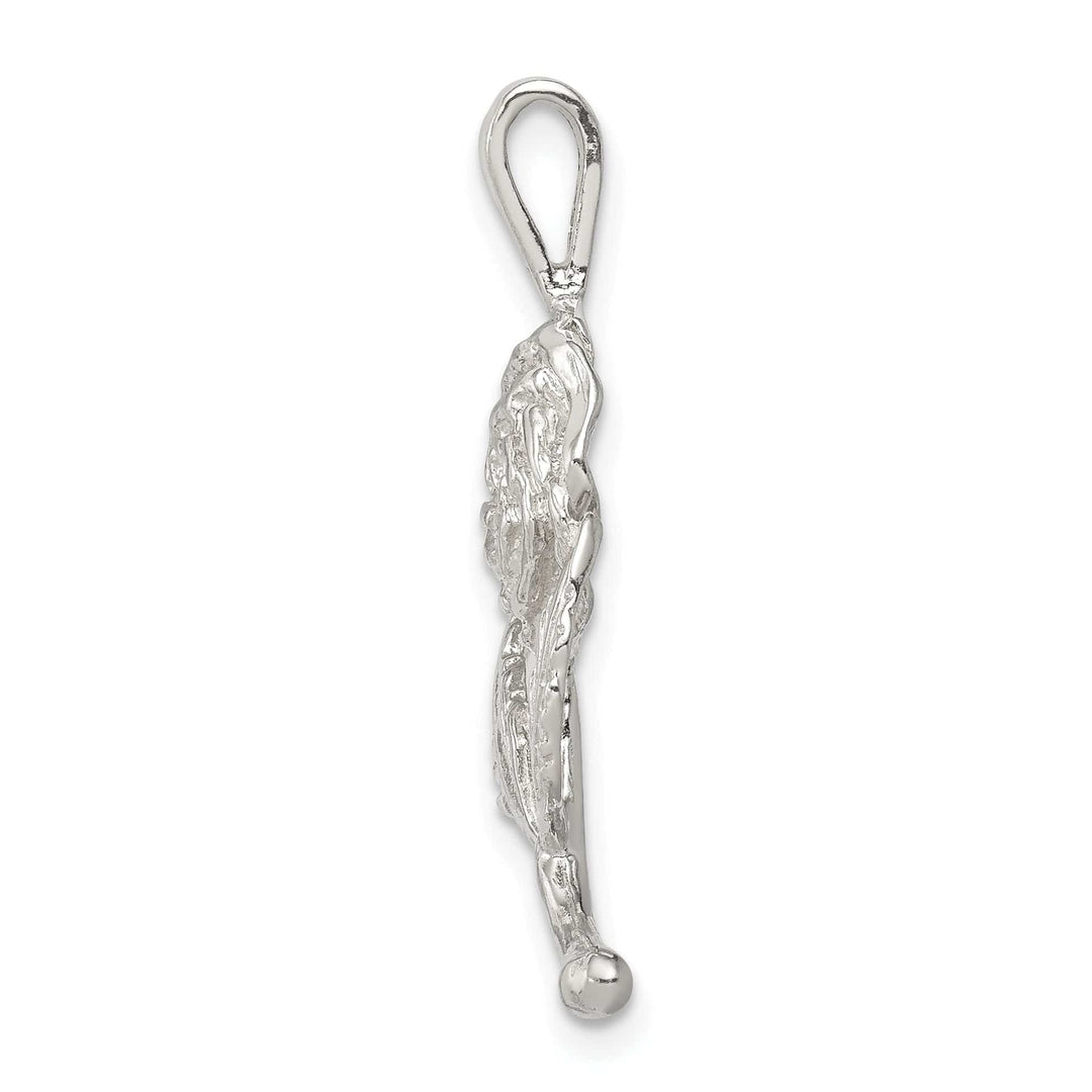 Solid Sterling Silver Polish Finish Rose Charm