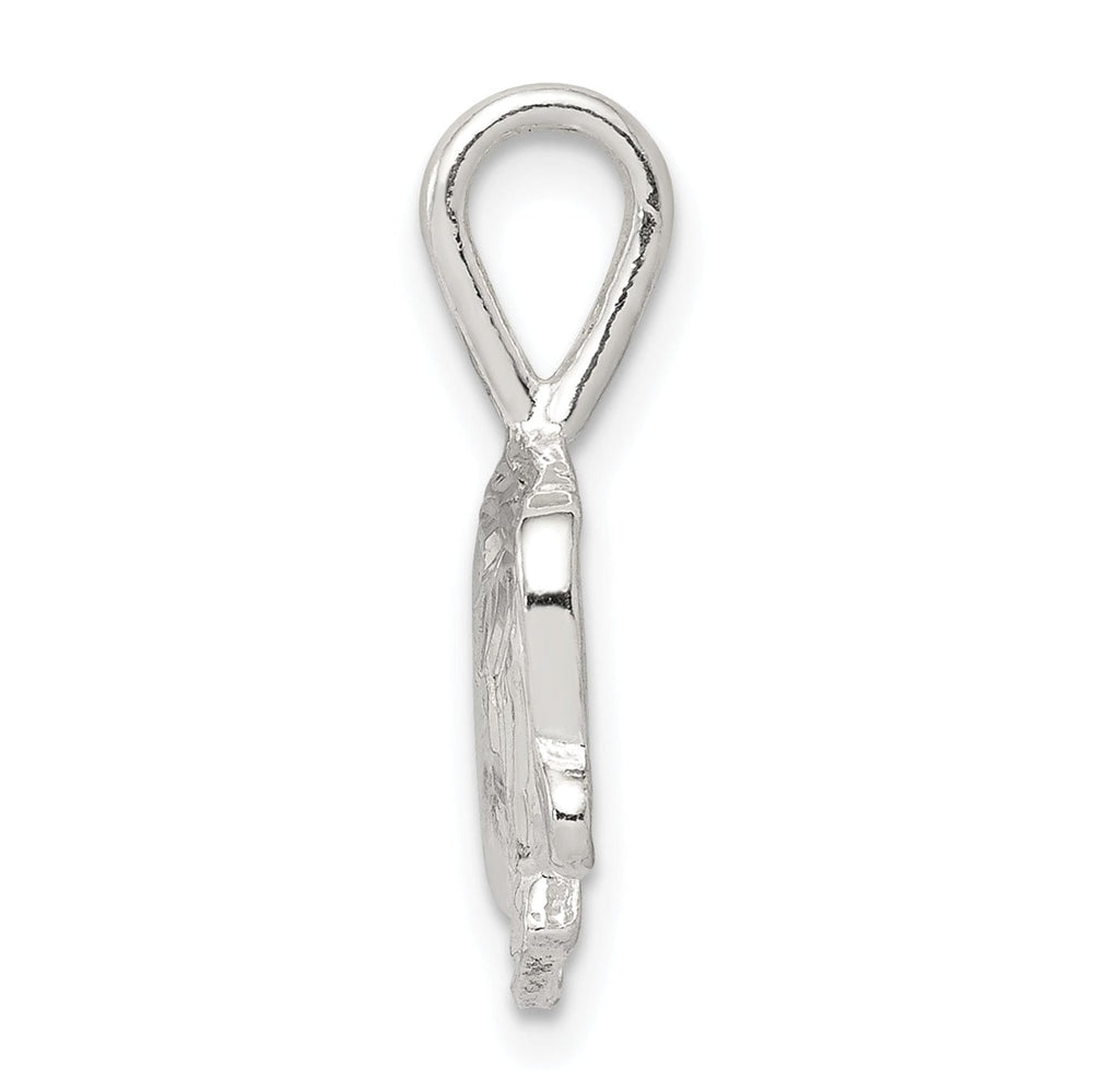 Sterling Silver Polished Satin Girl Head Charm