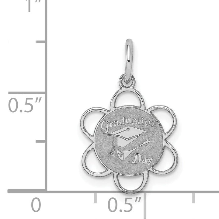 Sterling Silver Graduation Day Disc Charm