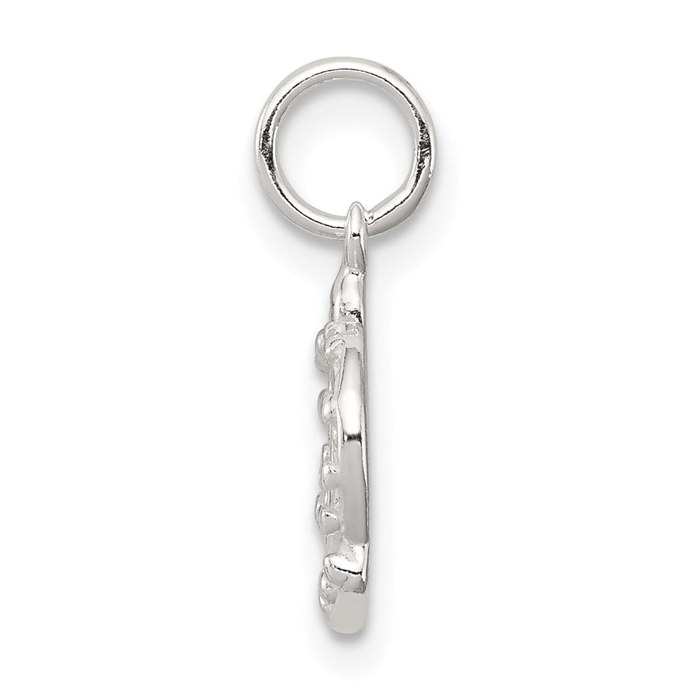 Sterling Silver Polished Finish Crown Charm