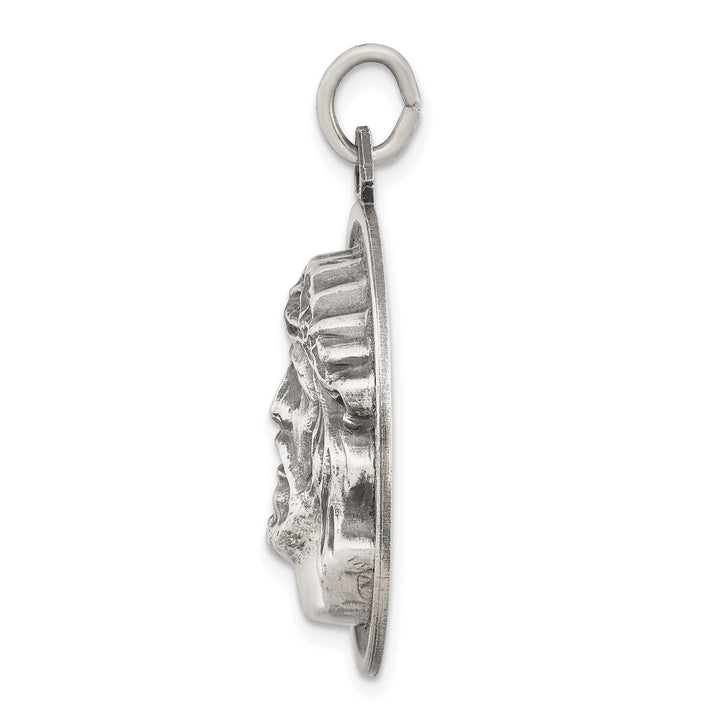 Sterling Silver Antiqued Ecce Homo Medal
