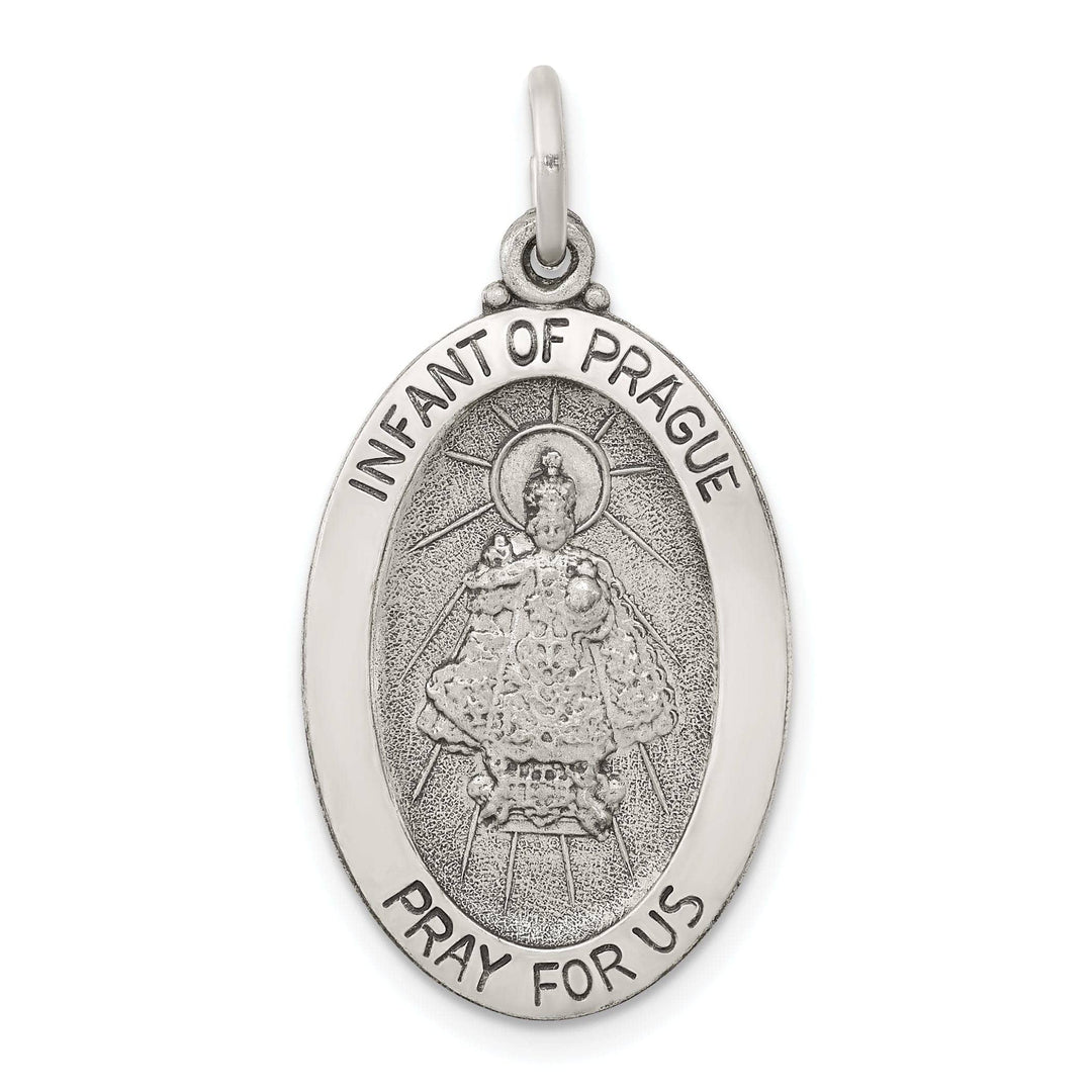 Sterling Silver Sacred Heart of Jesus Medal