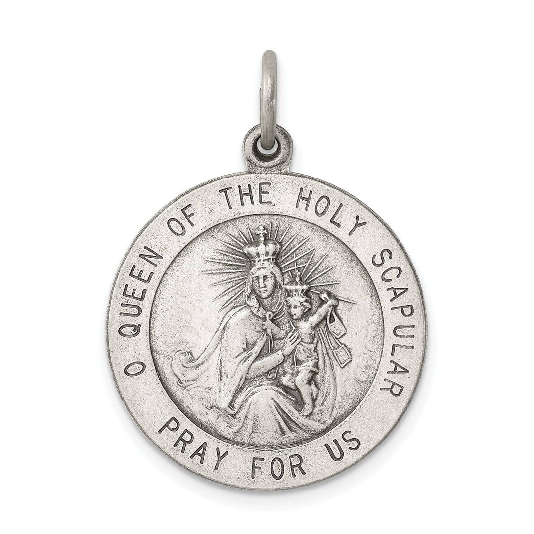 Sterling Silver Queen of the Holy Scapular Medal