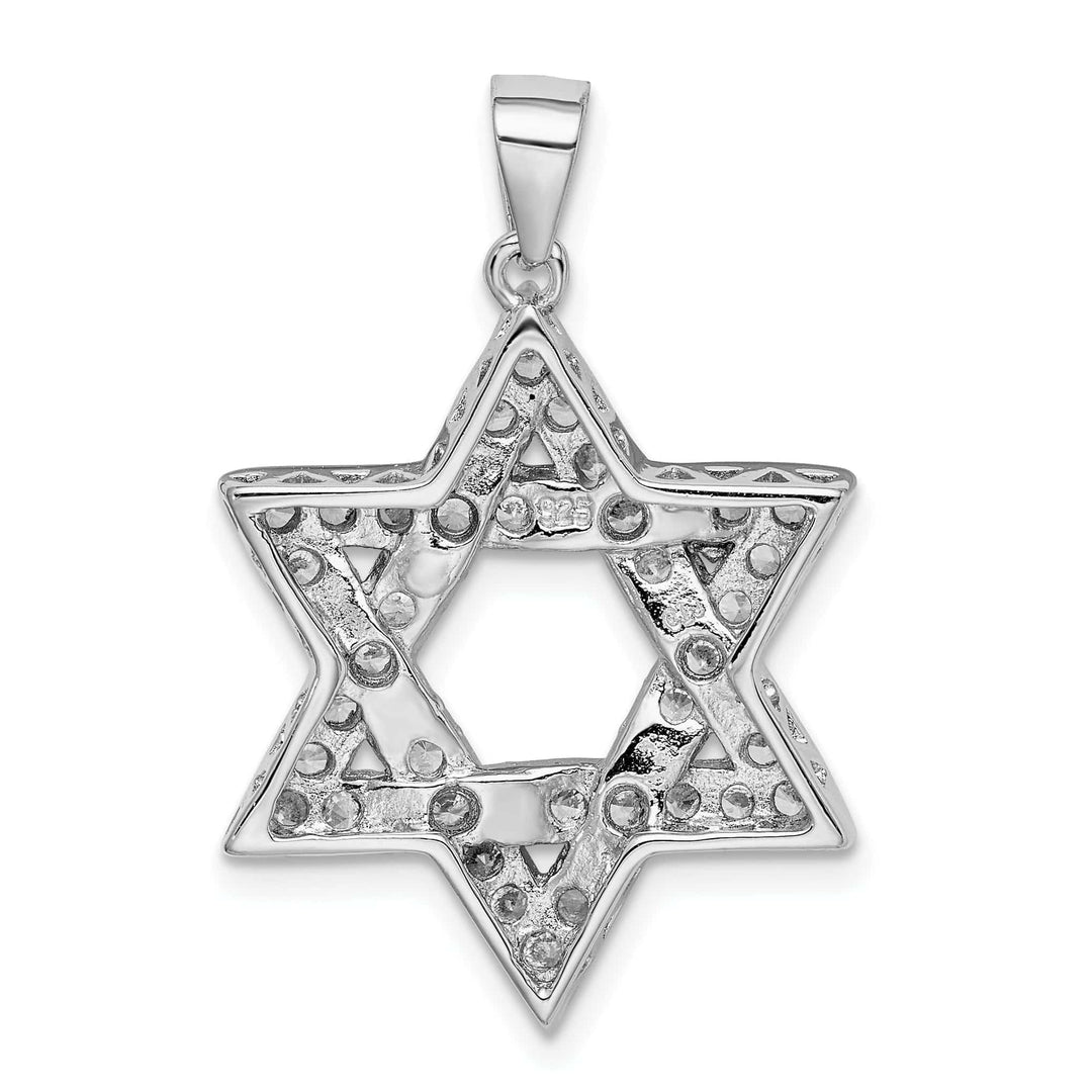 Sterling Silver C.Z Star of David Pendant
