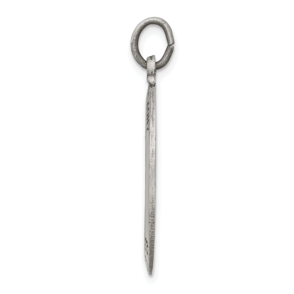 Sterling Silver Antiqued Saint Anthony Medal