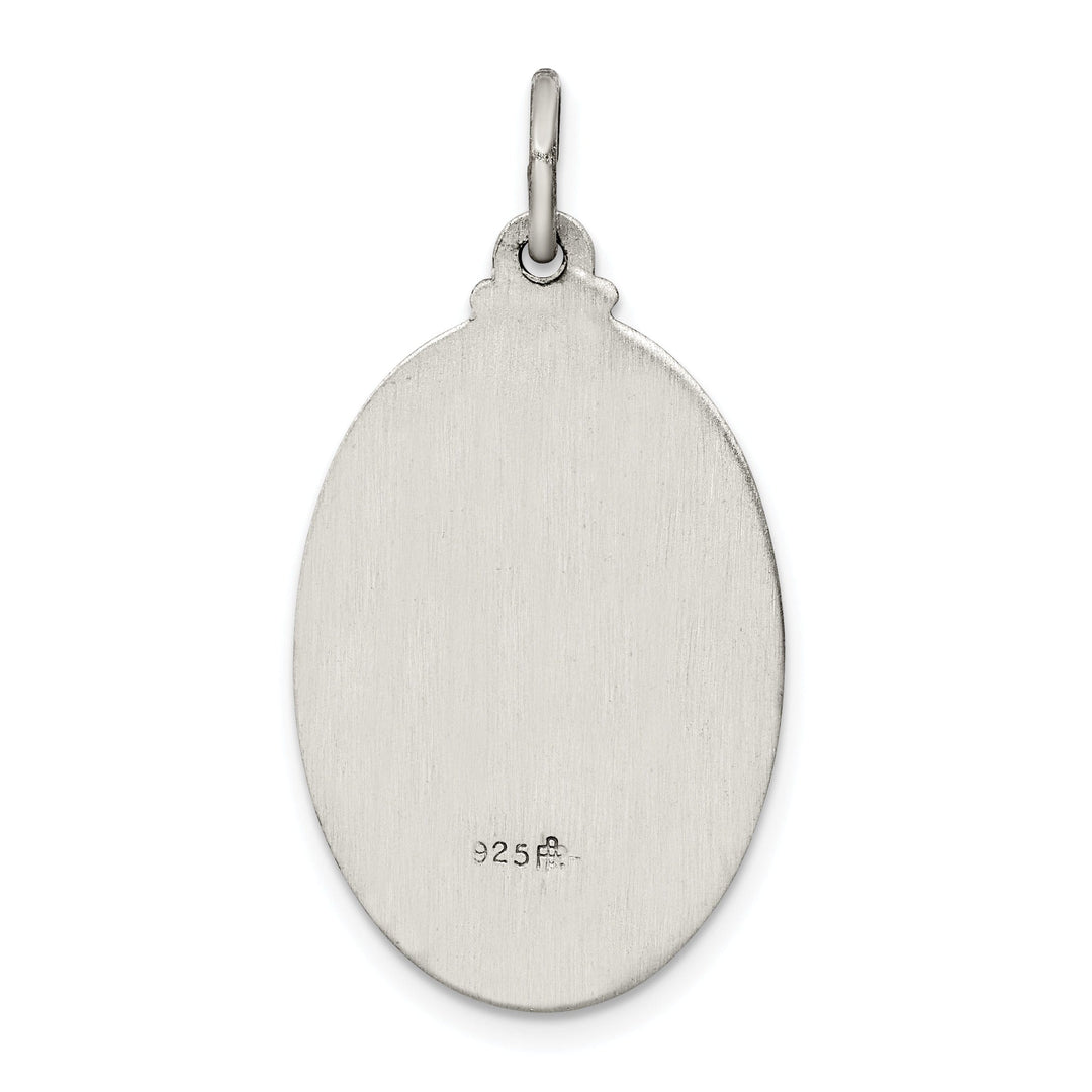 Sterling Silver Antiqued Saint Anthony Medal