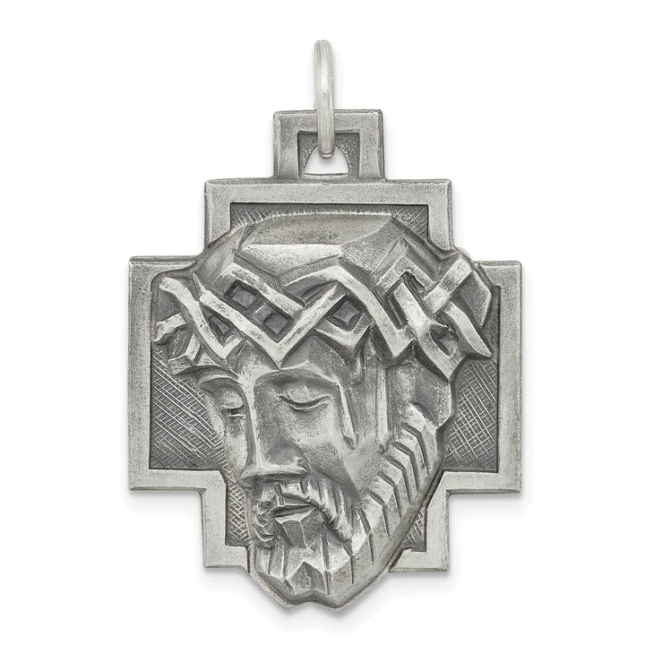 Sterling Silver Ecce Homo Medal Pendant