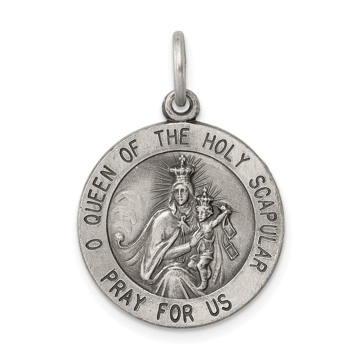 Sterling Silver Queen of the Holy Scapular Medal