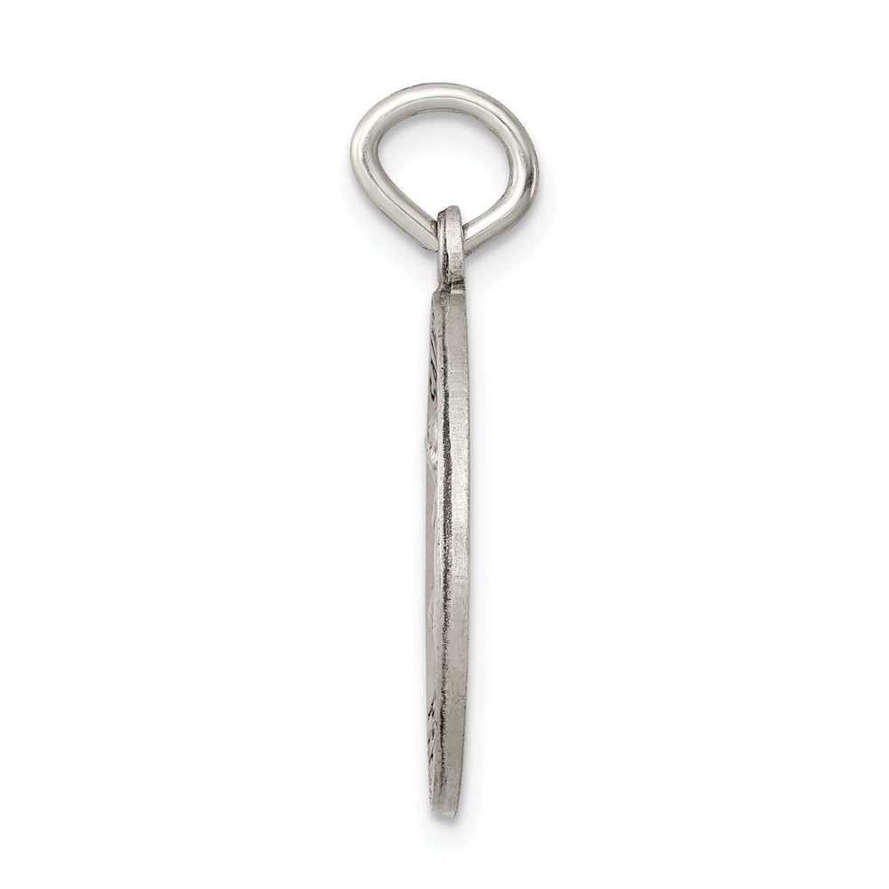 Sterling Silver Antiqued Saint Anthony Medal