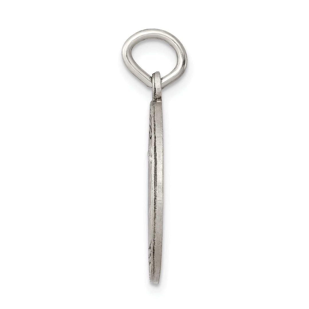 Sterling Silver Antiqued Saint Anthony Medal