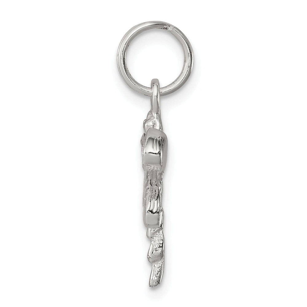 Silver Preciosa Crystal Dragonfly Charm