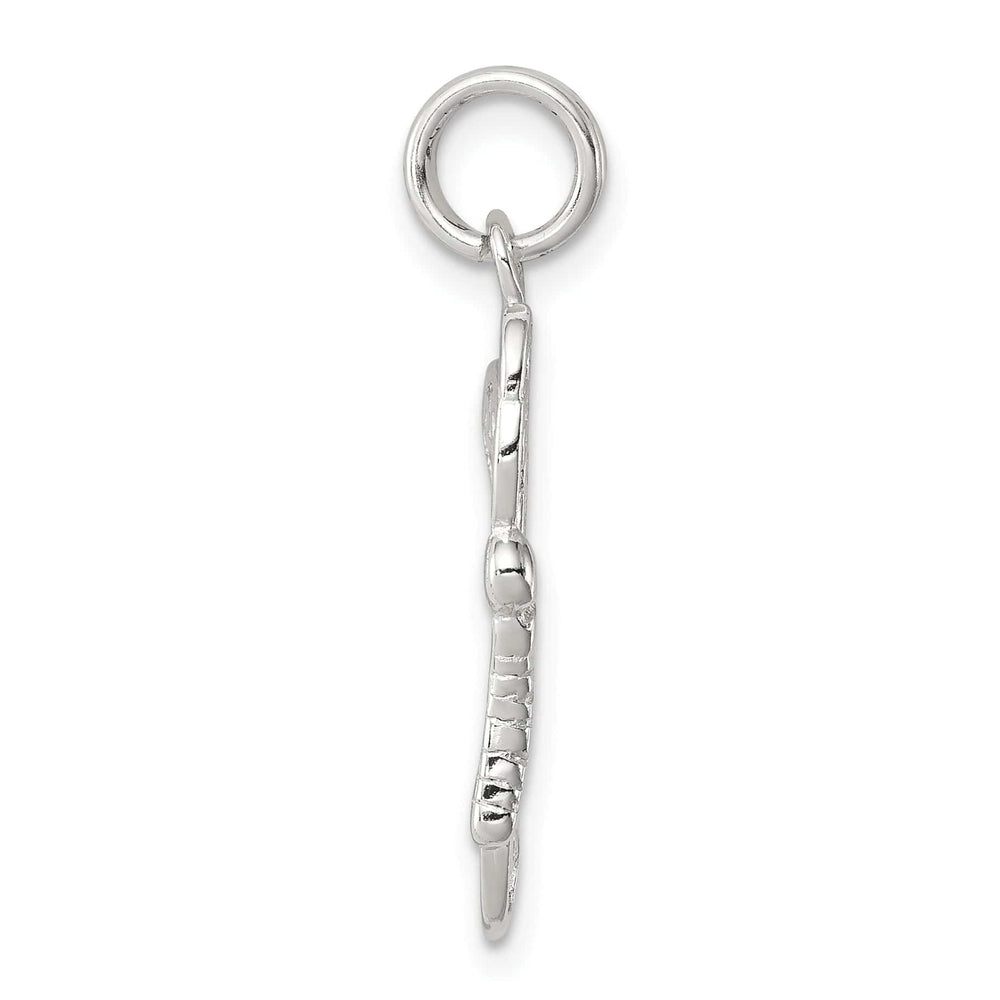 Sterling Silver Polished Finish Butterfly Charm