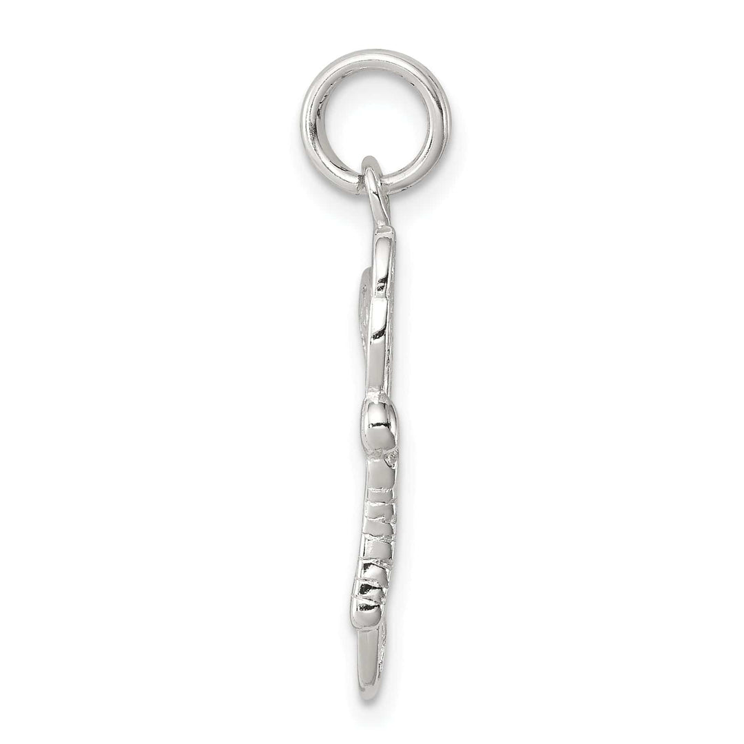 Sterling Silver Polished Finish Butterfly Charm