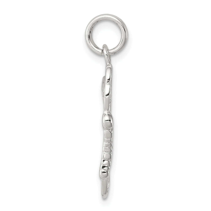 Sterling Silver Polished Finish Butterfly Charm