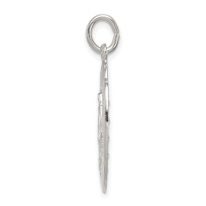 Sterling Silver Polished Finish Miraculous Medal Pendant