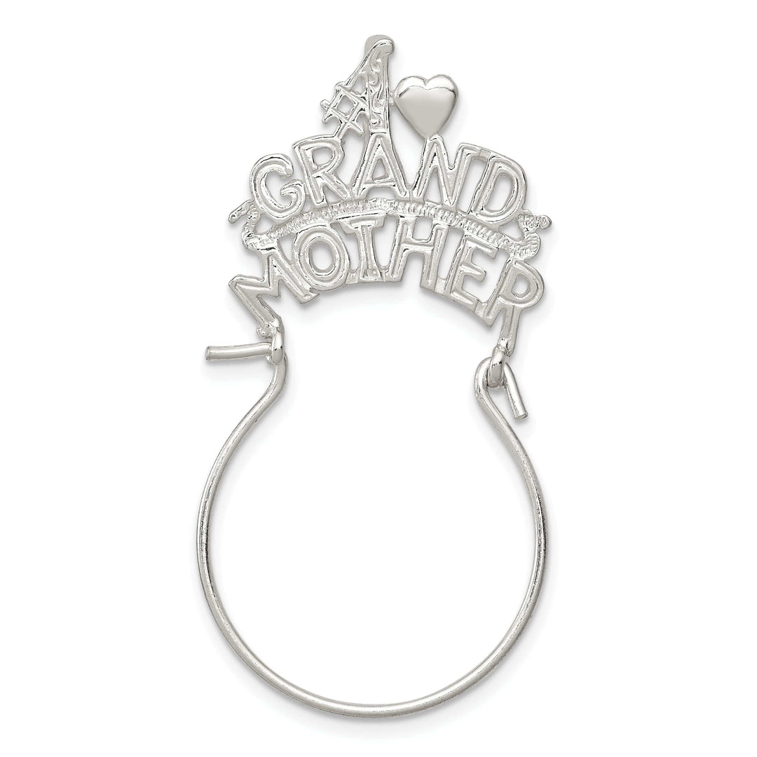Silver #1 Grandmother Charm Holder Pendant