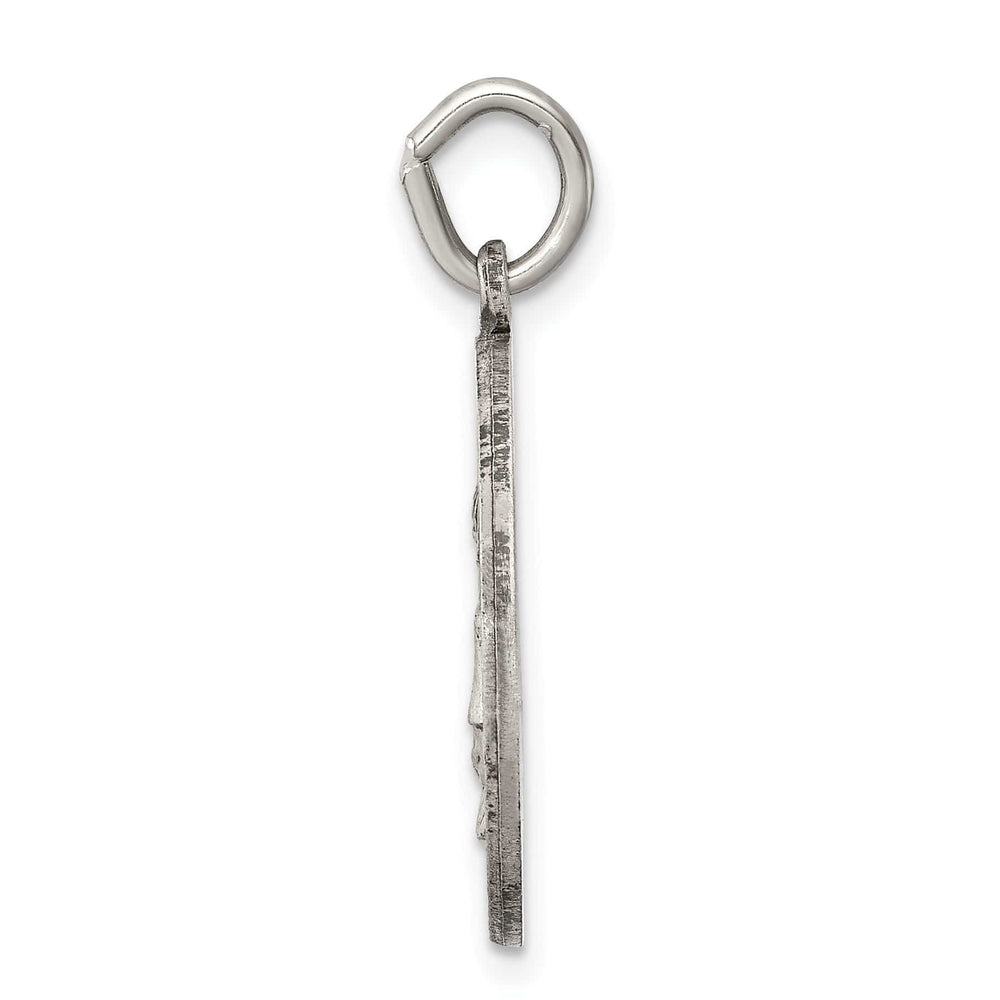 Sterling Silver Antiqued Saint Elizabeth Seton Med