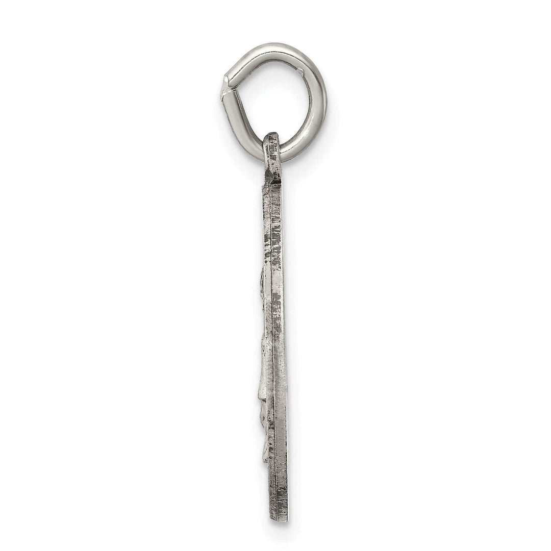 Sterling Silver Antiqued Saint Elizabeth Seton Med