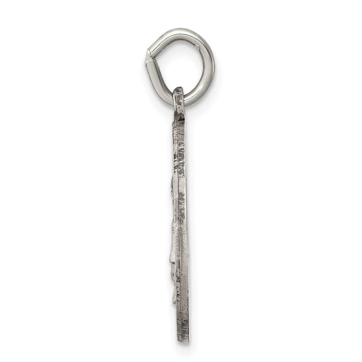 Sterling Silver Antiqued Saint Elizabeth Seton Med