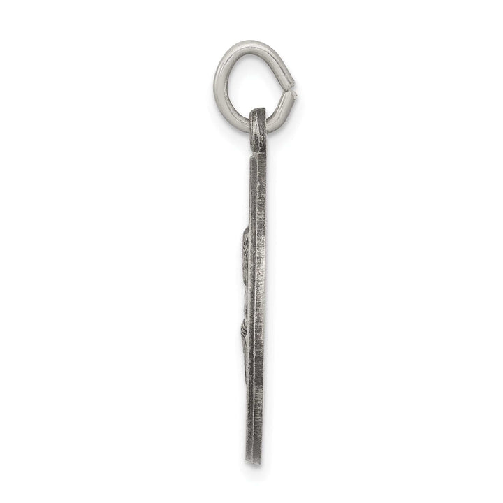 Sterling Silver Antiqued Saint Peter Medal