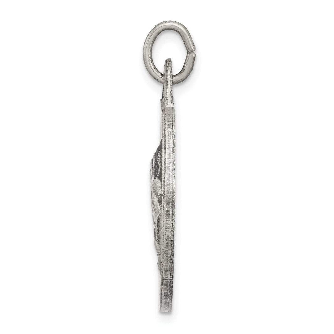 Sterling Silver Antiqued Praying Hands Pendant
