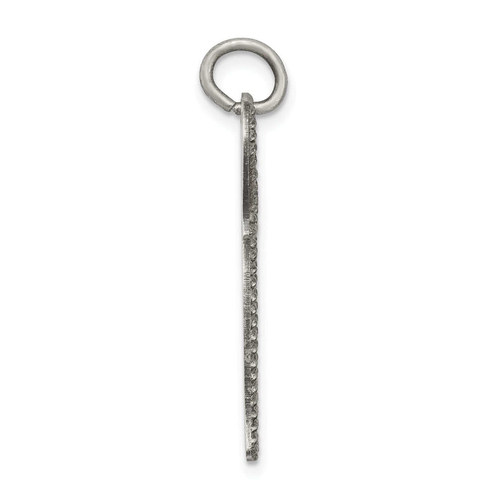 Sterling Silver Antiqued Chai Pendant
