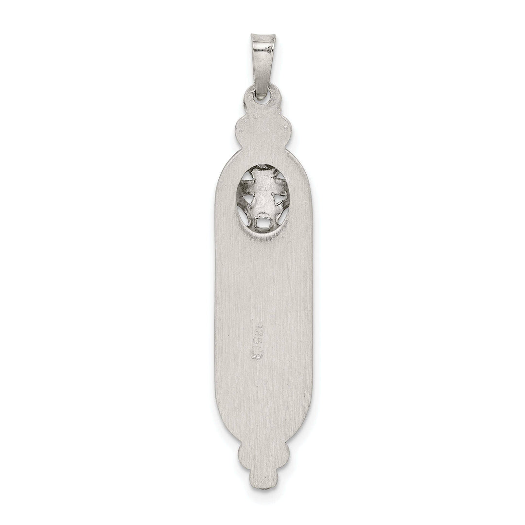 Sterling Silver Fancy Mezuzah Pendant