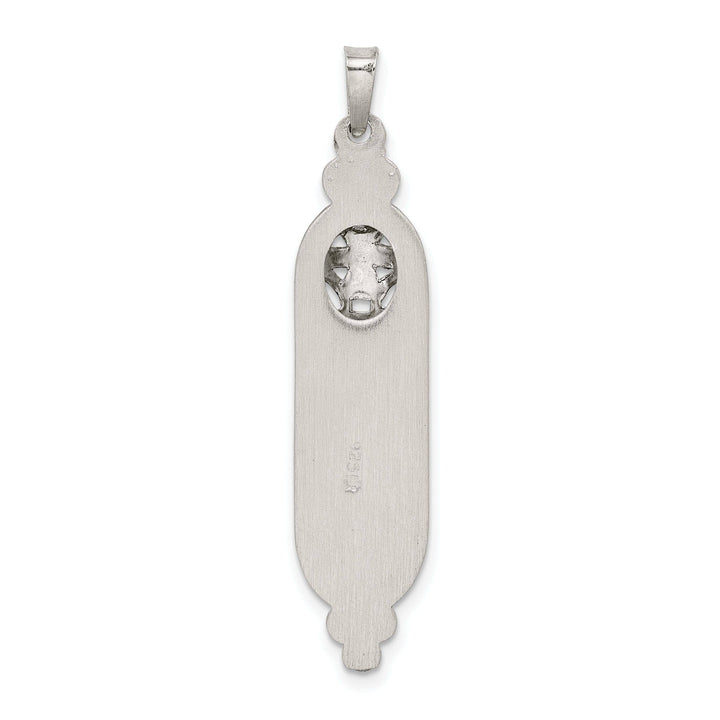 Sterling Silver Fancy Mezuzah Pendant