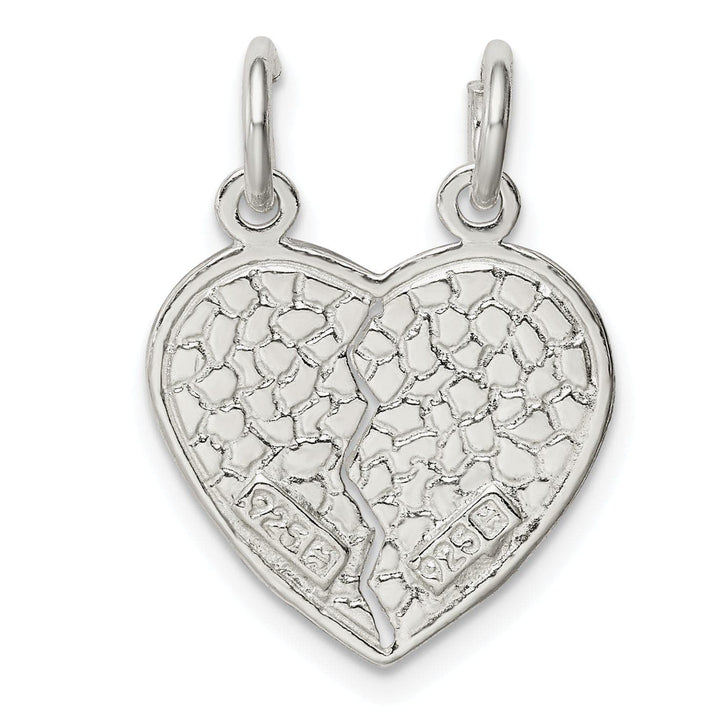 Silver I Love You 2-Piece Break Heart Charm