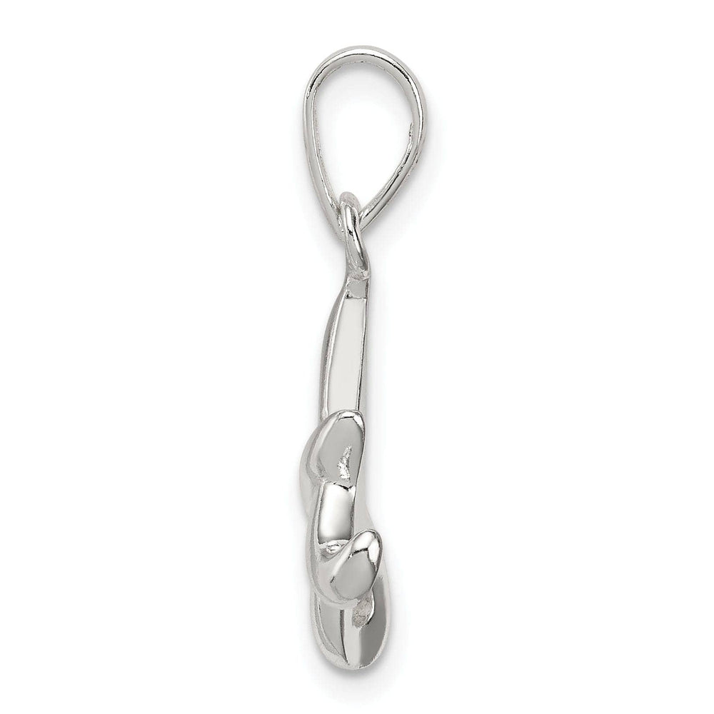 Sterling Silver Polished Initial A Pendant