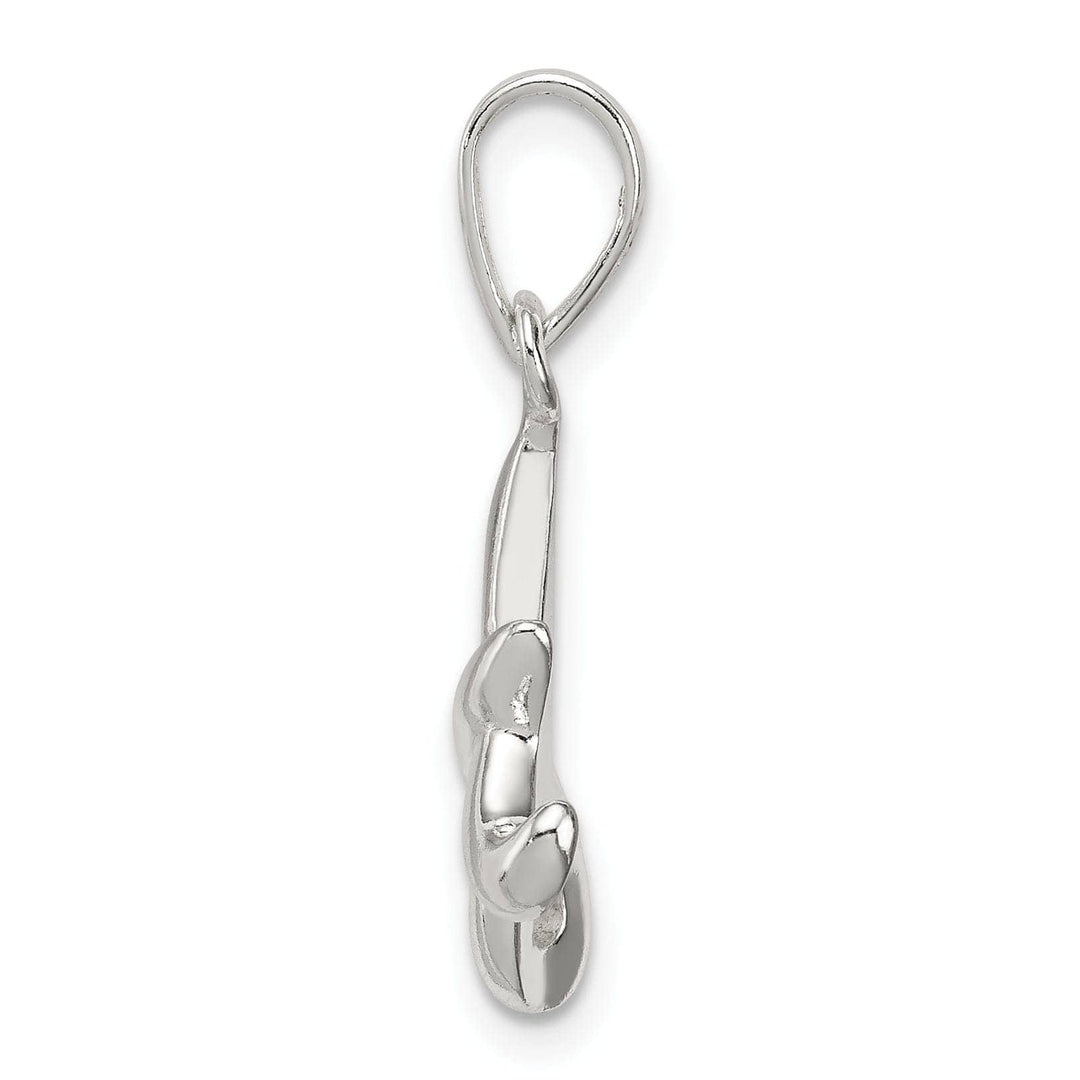 Sterling Silver Polished Initial A Pendant
