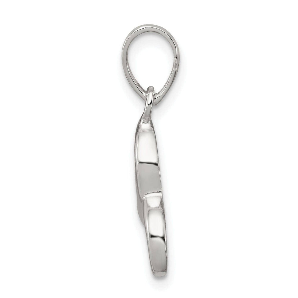 Sterling Silver Polished Initial C Pendant