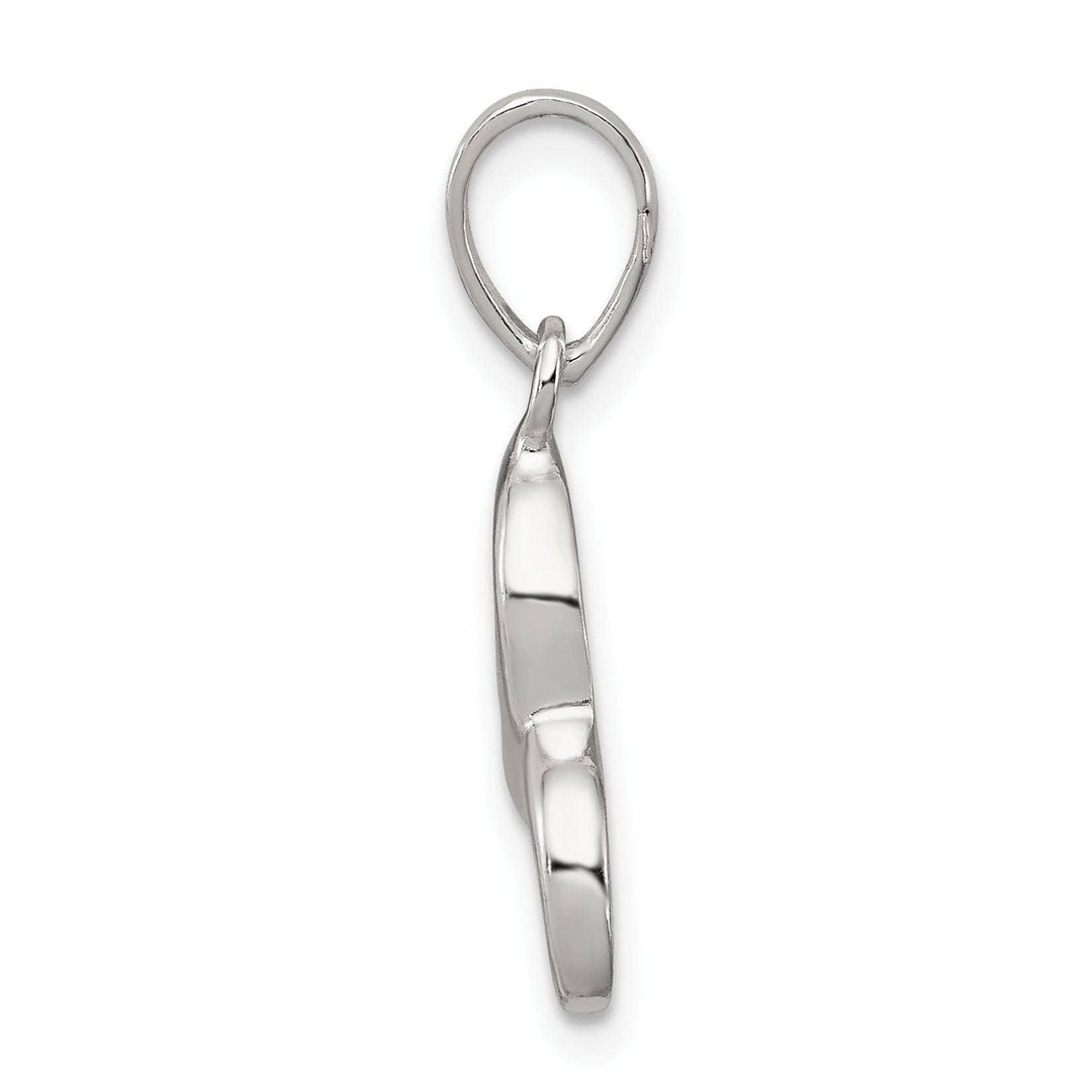 Sterling Silver Polished Initial C Pendant