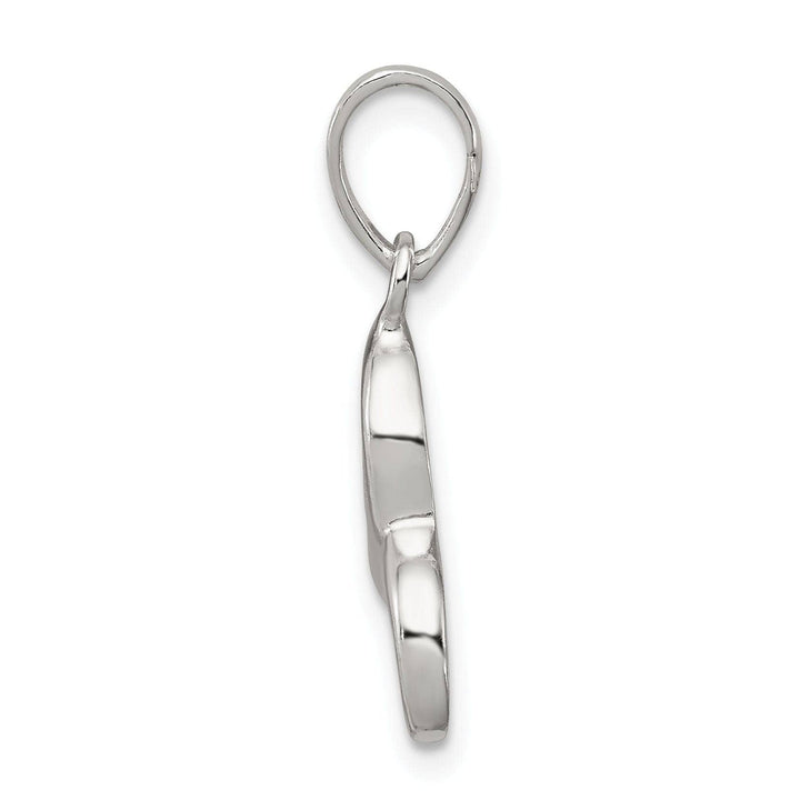 Sterling Silver Polished Initial C Pendant