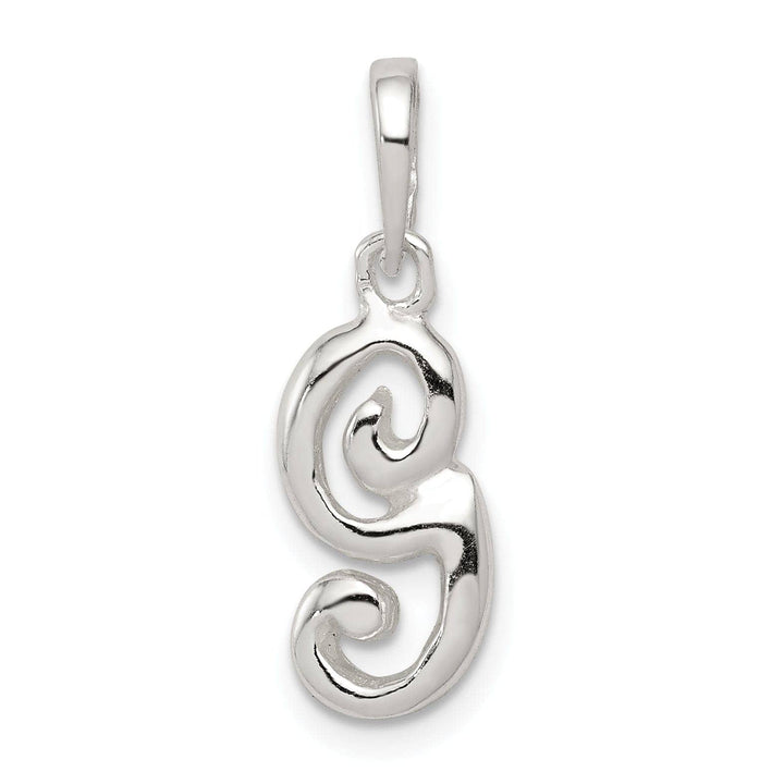 Sterling Silver Polished Initial G Pendant