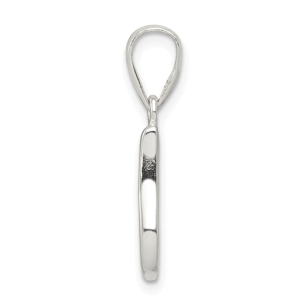 Sterling Silver Polished Initial I Pendant