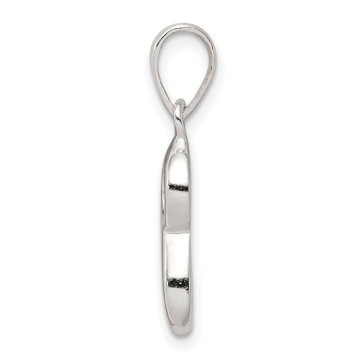 Sterling Silver Polished Initial S Pendant