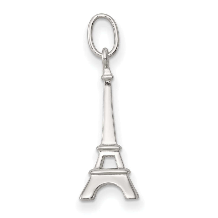 Silver Polished Finish Eiffel Tower Charm