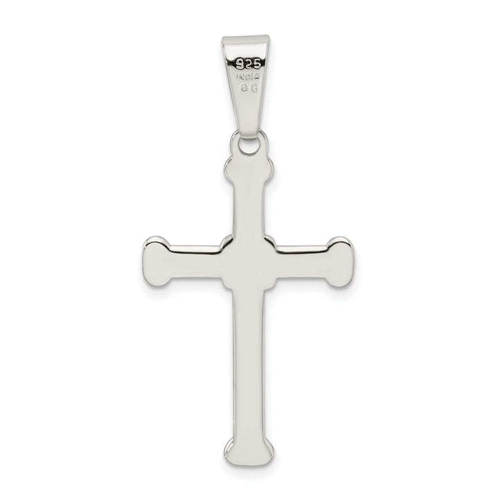 Sterling Silver Polished Finish Cross Pendant