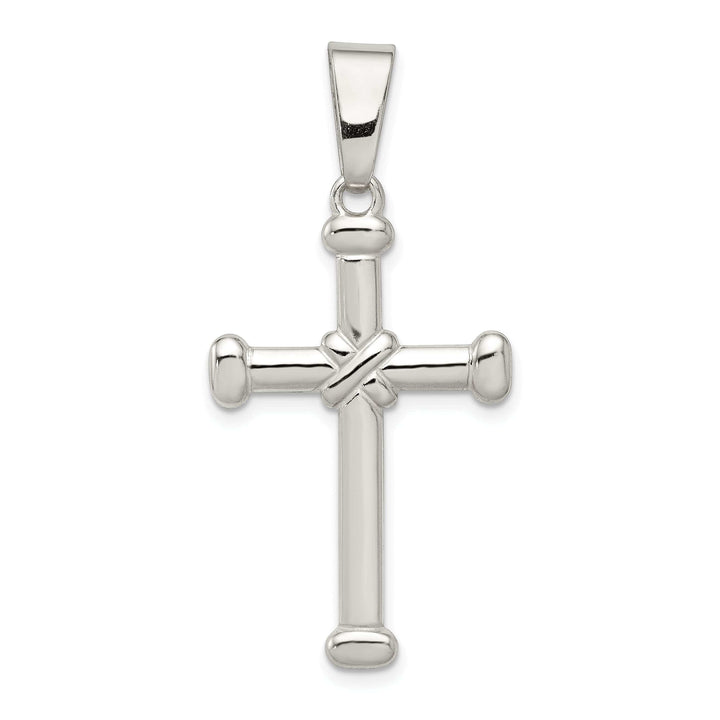 Sterling Silver Polished Finish Cross Pendant