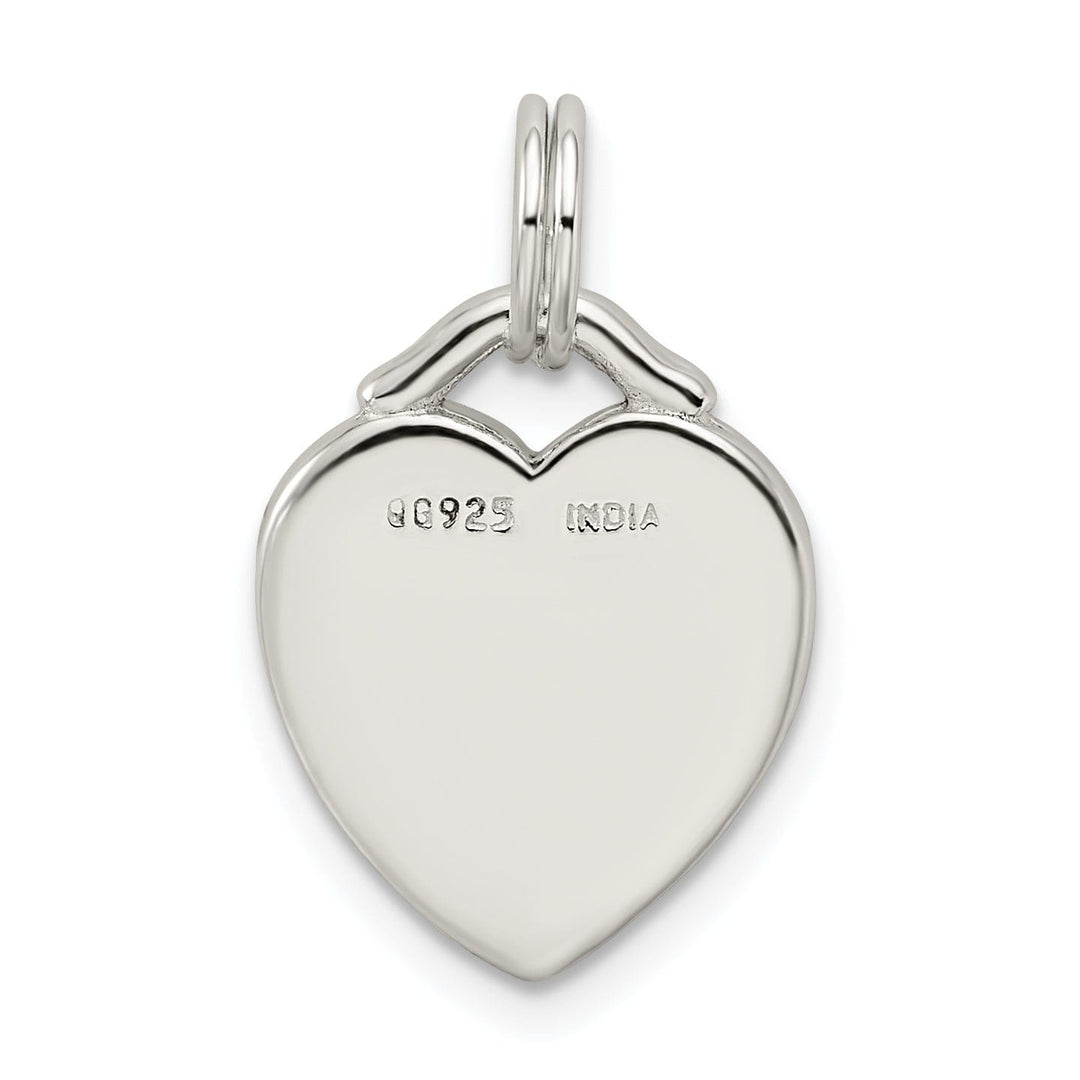 Silver Antiqued LIVE LAUGH LOVE Heart Charm